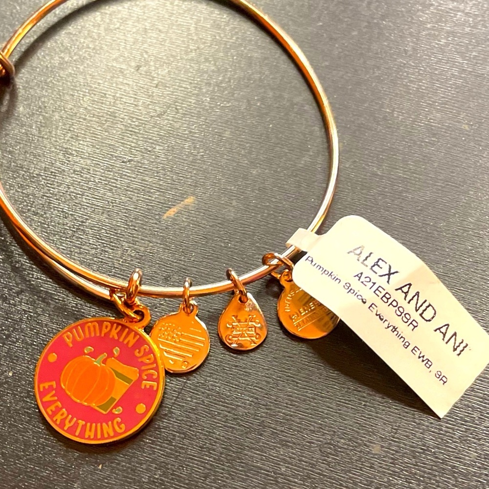 Alex and Ani (New with Tags!) Pumpkin Spice Rose Gold Bangle Bracelet